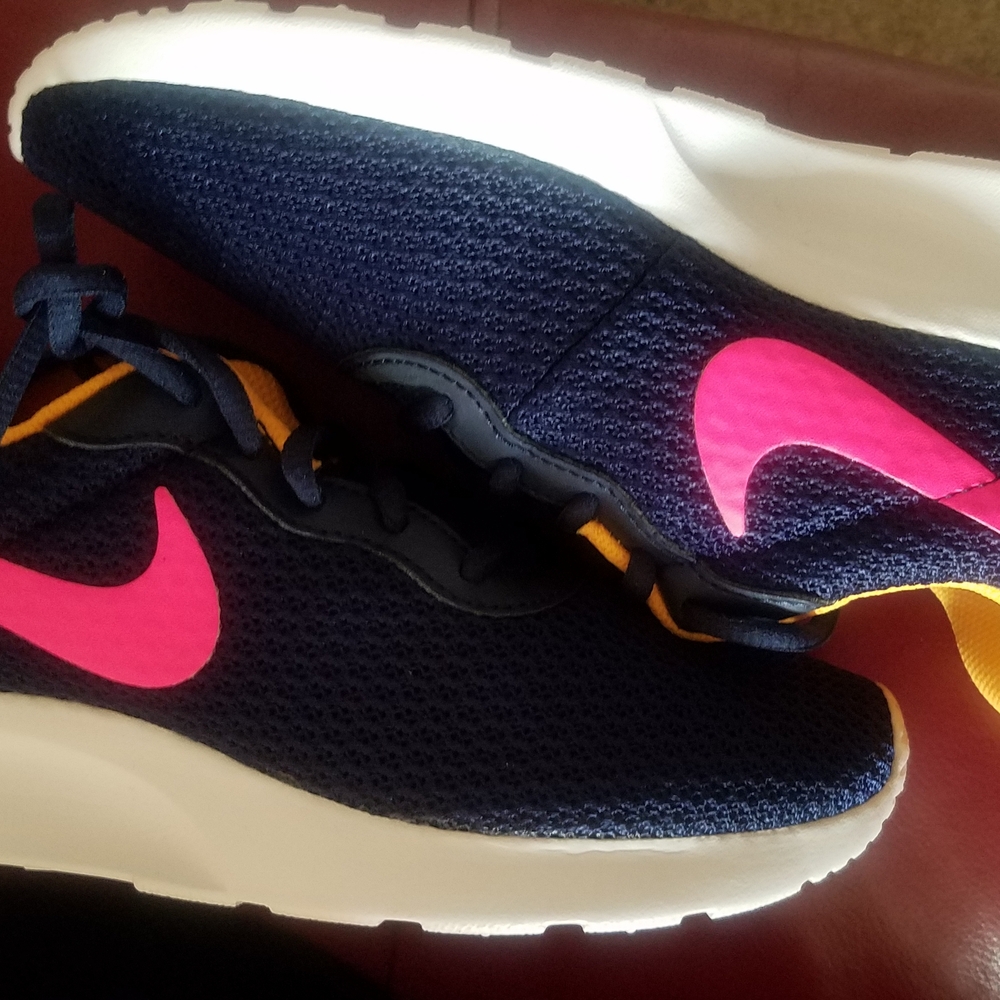 Nike Kids' Navy and Pink Athletic Shoes